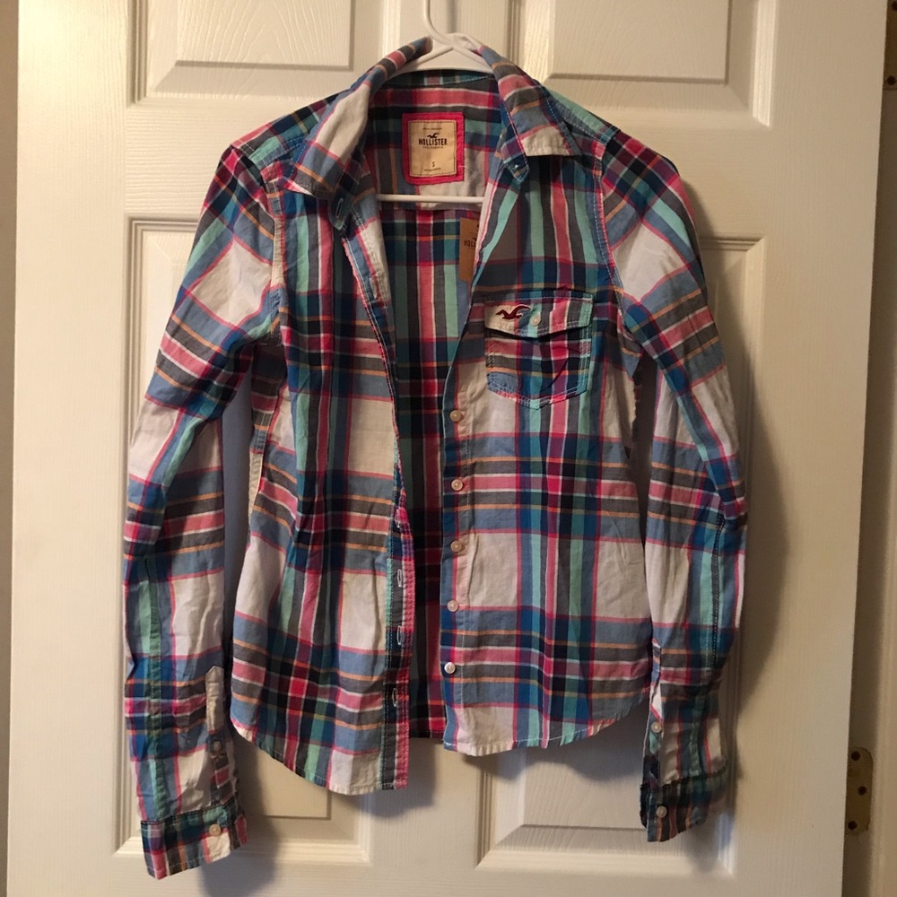 Plaid Hollister Button Up